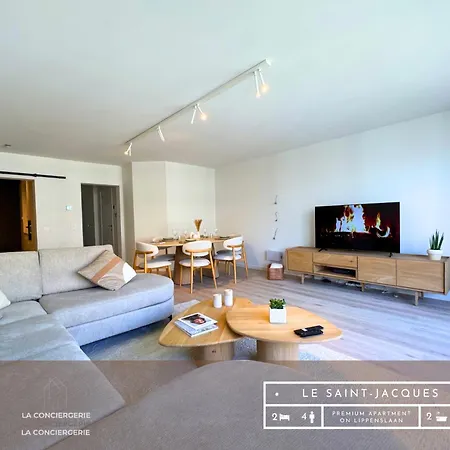 Le Saint-jacques - Sejour Premium Sur La Lippenslaan - 5min - Ideal Couples&amis - Balcon Vue Laterale - Garage Prive Gratuit Lejlighed Knokke-Heist